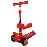 Ferrari 3 in 1 Foldable Scooter Red FXK75 - Colorland Toys